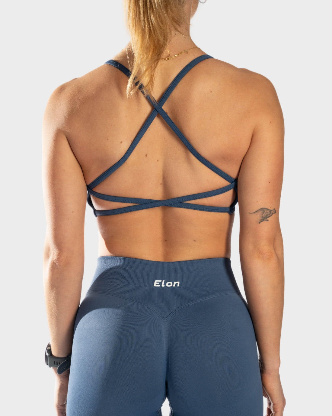 Muse Sports Bra Grey Blue